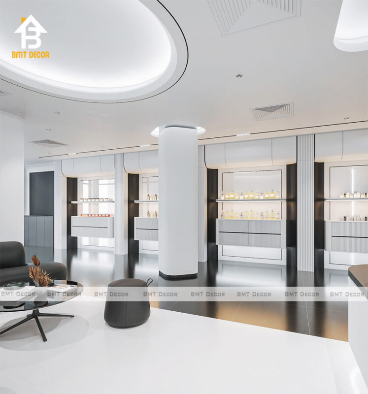 THIẾT KẾ THI CÔNG SHOWROOM MỸ PHẨM FACEMAX – P2