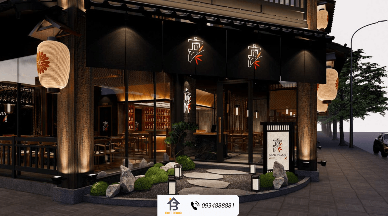THIẾT KẾ nhà hàng arashiyama