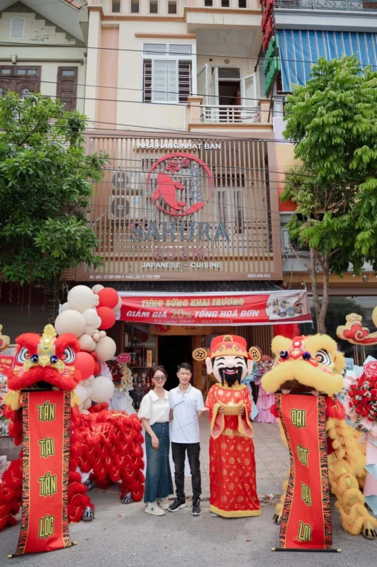 Thiết kế và thi công nhà hàng Sakura Sushi